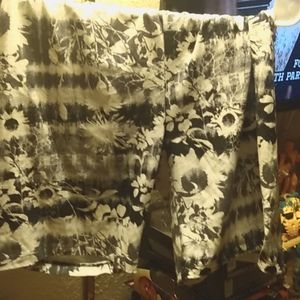 Black and white shorts